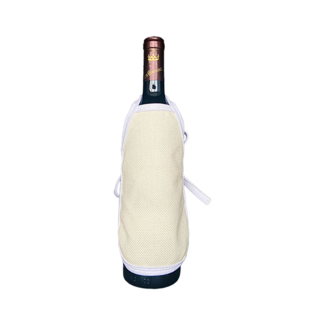 Custom Sublimation Blank Cotton Linen Red Wine Bottle Apron Custom Apron