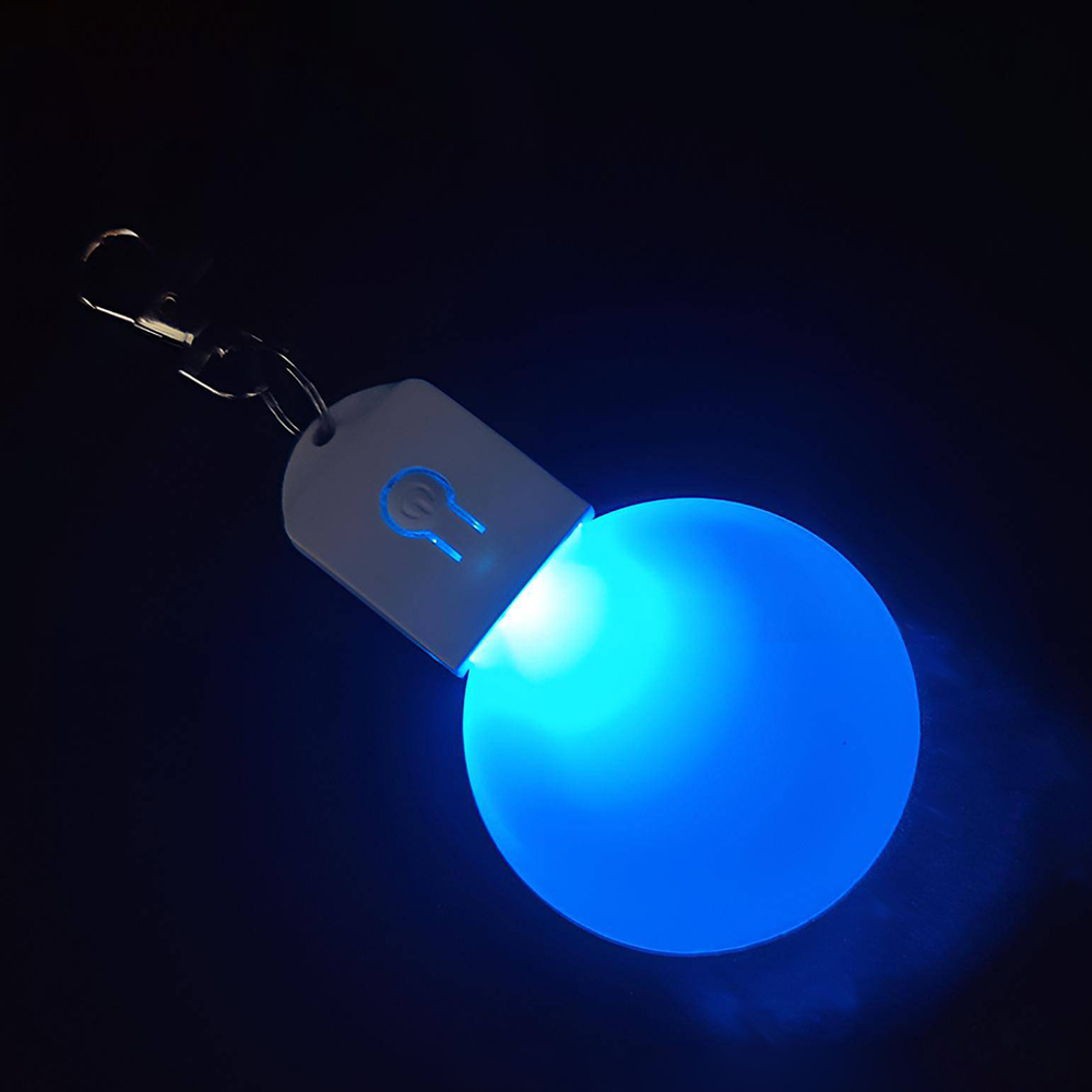 Sublimation Transparent Acrylic LED Light Single Sided Print Keyring DIY Keychain