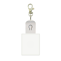 New Arrival Sublimation Transparent Acrylic LED Light Single Sided Print Keyring DIY Keychain