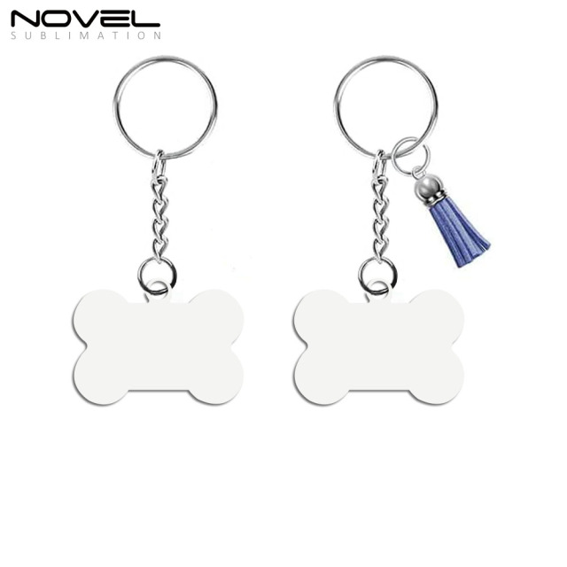 Sublimation MDF Keychains with Tassel MDF Key Ring 6 Shapes Sublimation Blank Keyring 30pcs/set