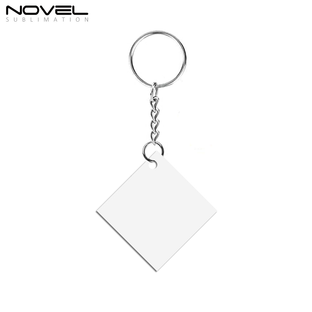 Sublimation MDF Keychains with Tassel MDF Key Ring 6 Shapes Sublimation Blank Keyring 30pcs/set