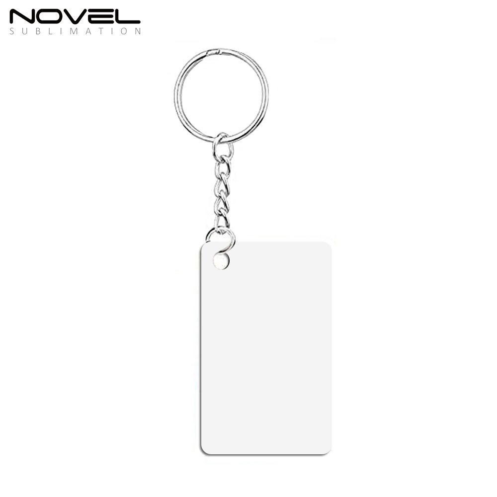 Sublimation MDF Keychains with Tassel MDF Key Ring 6 Shapes Sublimation Blank Keyring 30pcs/set