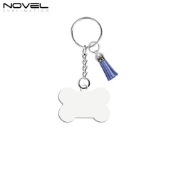 Sublimation MDF Keychains with Tassel MDF Key Ring 6 Shapes Sublimation Blank Keychain 30pcs/set