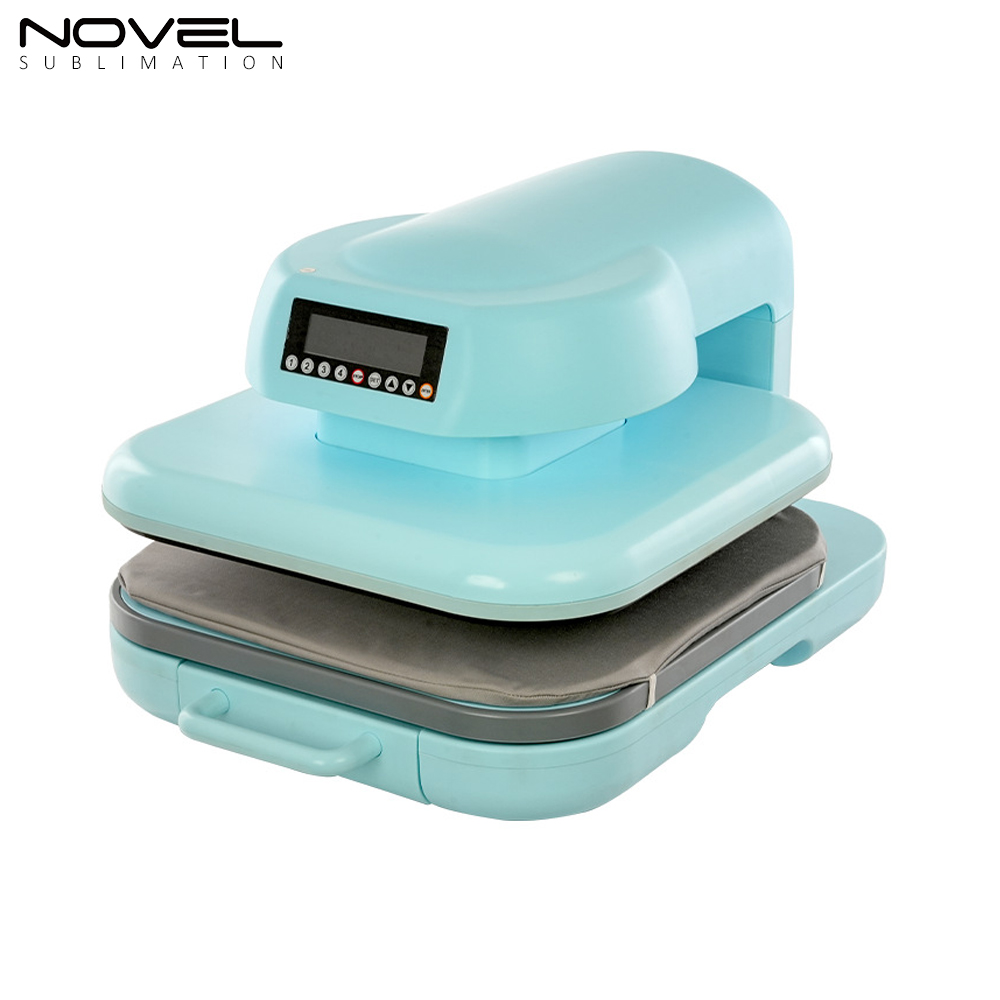 Electric Flat Plate Heat Press Machine Flat Machine CH2352 Pale Blue,White 38*38CM Sublimation Machine Personalized Customization Machine