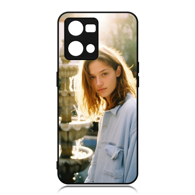 Smooth Sides!!! For OPPO Reno 7 4G,Reno 9 Pro Plus Sublimation Blank DIY Soft TPU Sides Hard PC Back Phone Cover With Aluminum Sheet