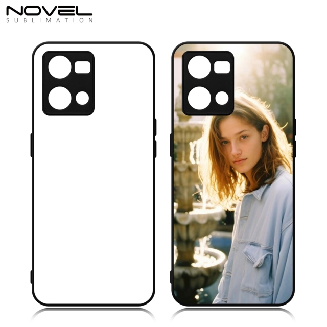 Smooth Sides!!! For OPPO Reno 7 4G,Reno 9 Pro Plus Sublimation Blank DIY Soft TPU Sides Hard PC Back Phone Cover With Aluminum Sheet