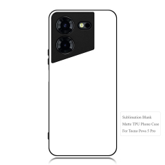 Smooth Sides!!! For Tecno Pova 5 Pro, Pova 2  Pova 3 Pova Neo / LE6 2D TPU Phone Case With Aluminum Insert For Sublimation Printing
