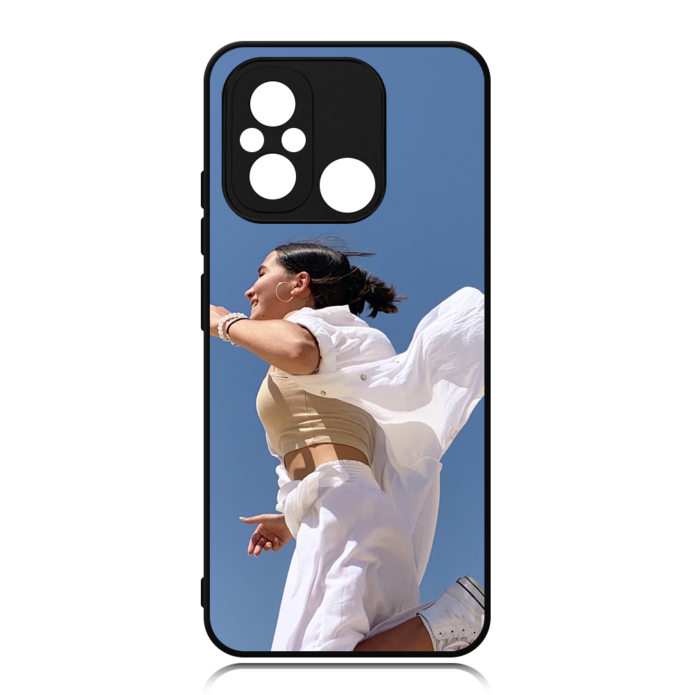 Smooth Sides!!! Sublimation Blank 2D TPU Phone Case Cover With Metal Insert For Redmi K40