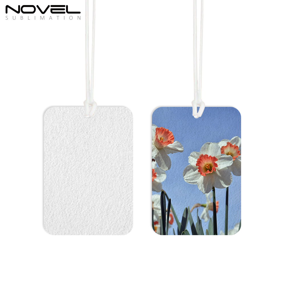 Sublimation Felt Car Fragrance Tablets 9 Kinds Available Custom Car Decoration Air Freshener Sheets
