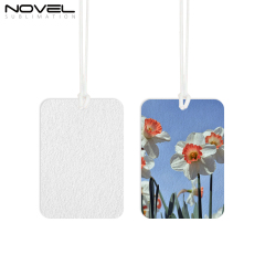 Sublimation Felt Car Fragrance Tablets 9 Kinds Available Custom Car Decoration Air Freshener Sheets