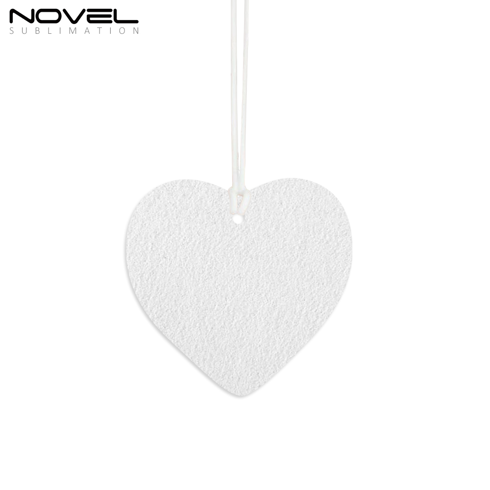 Sublimation Felt Car Fragrance Tablets 9 Kinds Available Custom Car Decoration Air Freshener Sheets