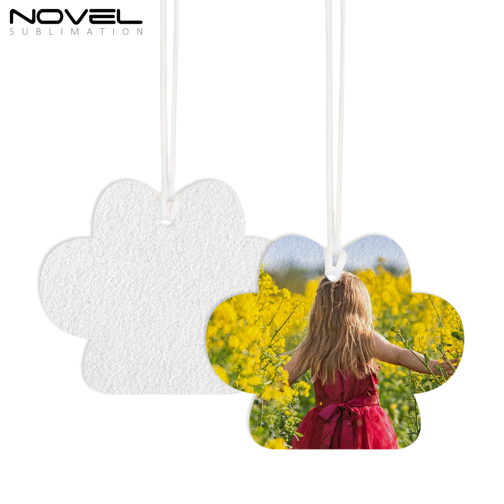 Sublimation Felt Car Fragrance Tablets 9 Kinds Available Custom Car Decoration Air Freshener Sheets