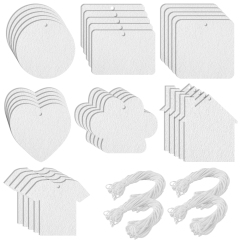 Sublimation Felt Car Fragrance Tablets 9 Kinds Available Custom Car Decoration Air Freshener Sheets