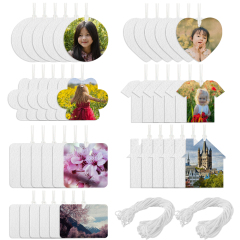 Sublimation Felt Car Fragrance Tablets 9 Kinds Available Custom Car Decoration Air Freshener Sheets