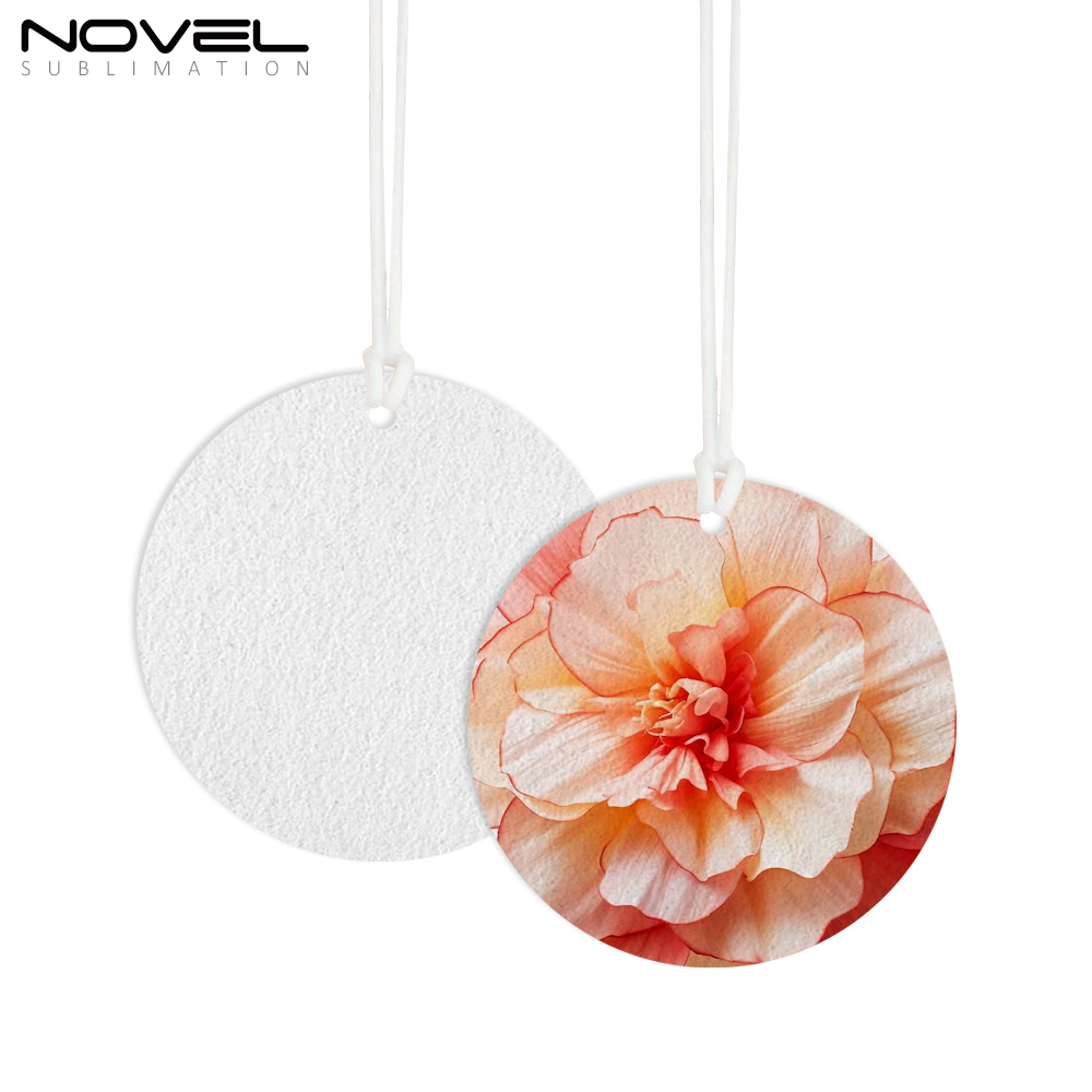 Sublimation Felt Car Fragrance Tablets 9 Kinds Available Custom Car Decoration Air Freshener Sheets