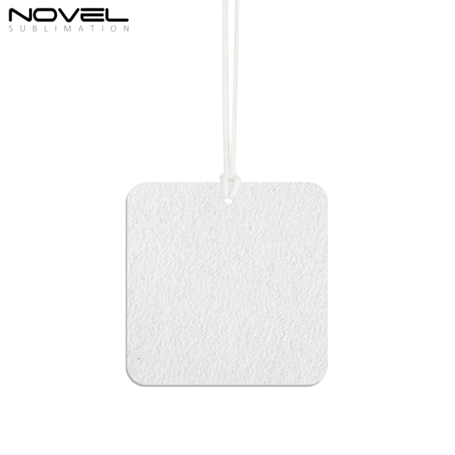 Sublimation Felt Car Fragrance Tablets 9 Kinds Available Custom Car Decoration Air Freshener Sheets