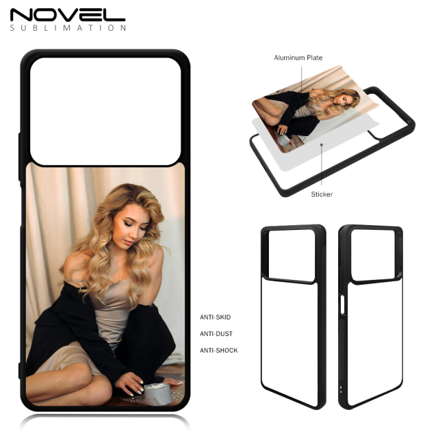 New Arrival Sublimation Blank 2D TPU Phone Case for Redmi Note 13R PRO DIY Shell With Aluminum Sheet