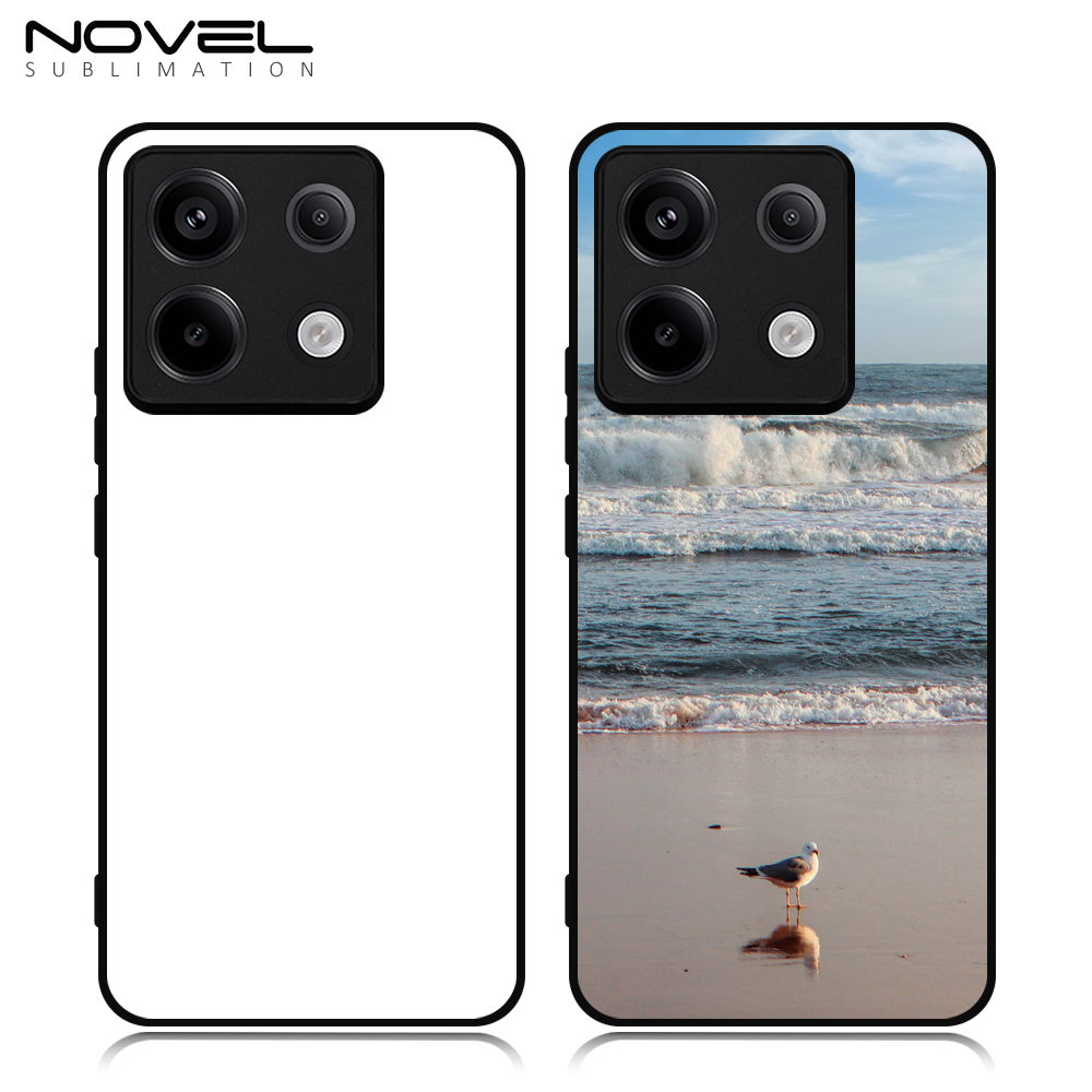 For Redmi Note 13 4G,Redmi Note 13 Pro DIY Logo Sublimation Blank 2D TPU Phone Case With Aluminum Insert