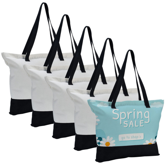 New Arrival Sublimation Blank Cotton Linen Bag Reusable Custom Tote Bag Shoppong Bag