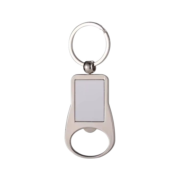 New Arrival Personalized Sublimation Blank Bottle Opener Keychain Beer Opener Metal Keyring