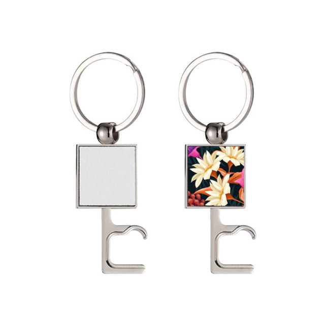 New Arrival Personalized Sublimation Blank Bottle Opener Keychain Beer Opener Metal Keyring