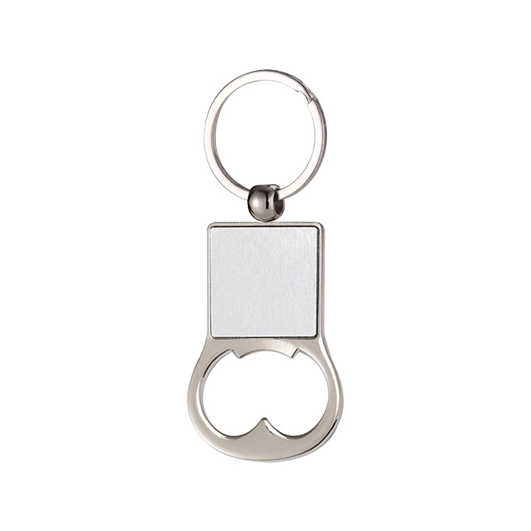 New Arrival Personalized Sublimation Blank Bottle Opener Keychain Beer Opener Metal Keyring