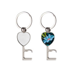 New Arrival Personalized Sublimation Blank Bottle Opener Keychain Beer Opener Metal Keyring