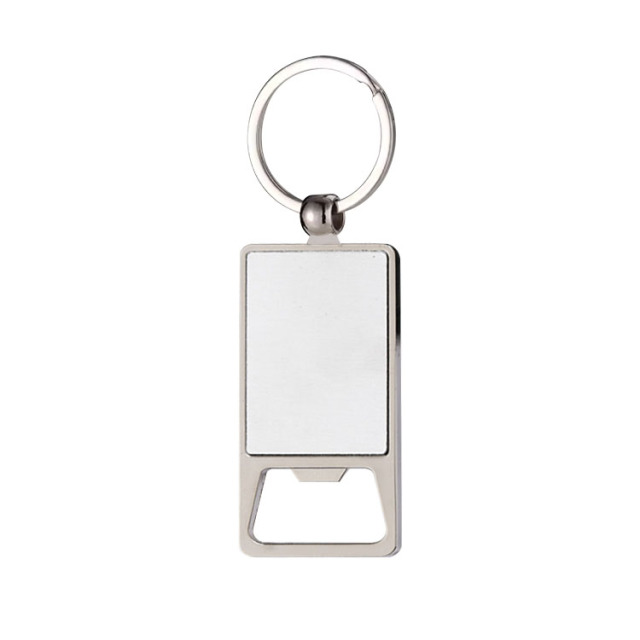 New Arrival Personalized Sublimation Blank Bottle Opener Keychain Beer Opener Metal Keyring