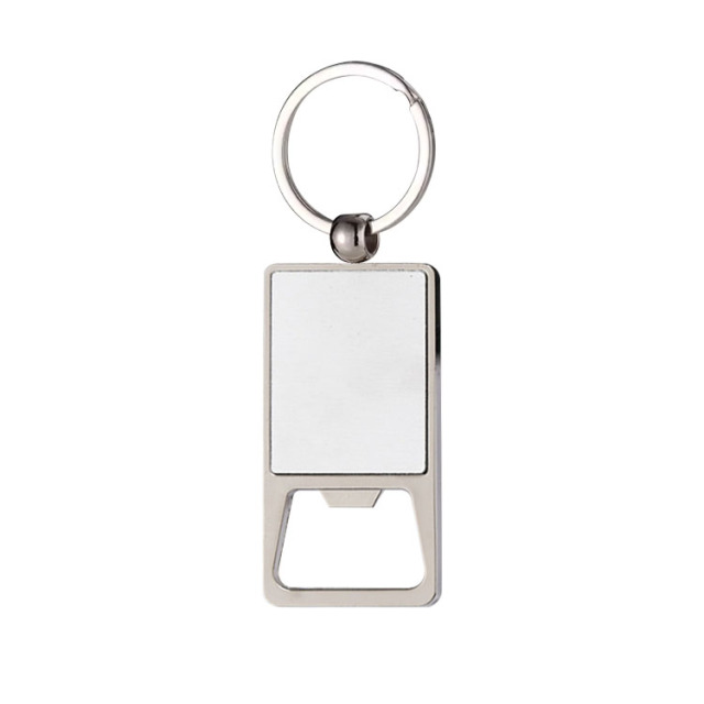 New Arrival Personalized Sublimation Blank Bottle Opener Keychain Beer Opener Metal Keyring