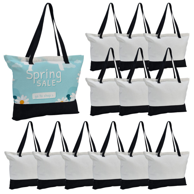 New Arrival Sublimation Blank Cotton Linen Bag Reusable Custom Tote Bag Shoppong Bag