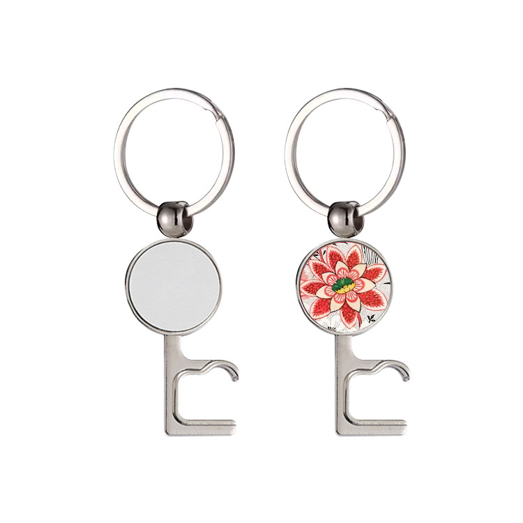 New Arrival Personalized Sublimation Blank Bottle Opener Keychain Beer Opener Metal Keyring