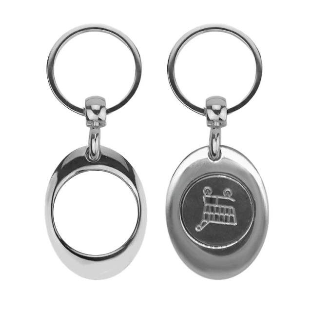 Token Key Chain Metal Magnet Keychains Dye Sublimation Blanks Stainless steel Pendants Gifts Bag Charms Accessories