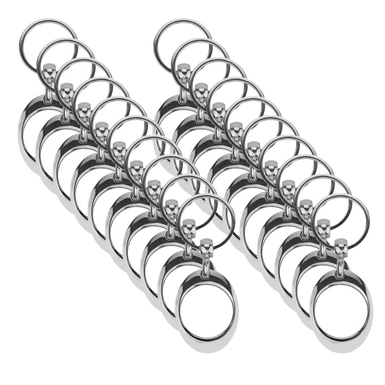 Token Key Chain Metal Magnet Keychains Dye Sublimation Blanks Stainless steel Pendants Gifts Bag Charms Accessories Customized keyring