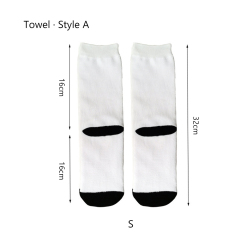 Sublimation White Socks Polyester Socks Blank Heat Transfer Socks