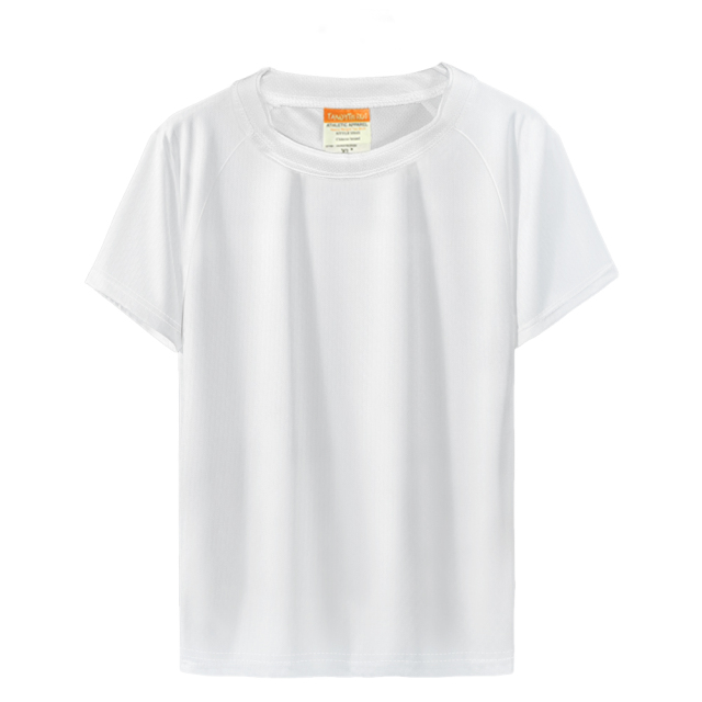 Sublimation Blank Polyester T-shirt for Kids,Women,Men White T-shirt Sport T-shirt