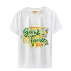Sublimation Blank Polyester T-shirt for Kids,Women,Men White T-shirt Sport T-shirt