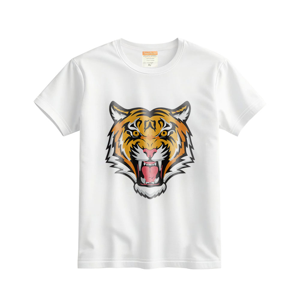 Sublimation Blank Milk Silk Polyester T-shirt for Kids,Women,Men White T-shirt