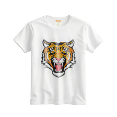 Sublimation Blank Milk Silk Polyester T-shirt for Kids,Women,Men White T-shirt
