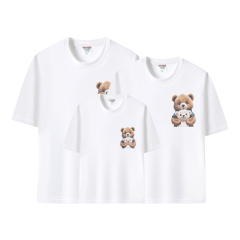 Sublimation Blank Cotton T-shirt for Kids,Women,Men White T-shirt Modal T-shirt