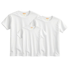 Sublimation Blank Milk Silk Polyester T-shirt for Kids,Women,Men White T-shirt
