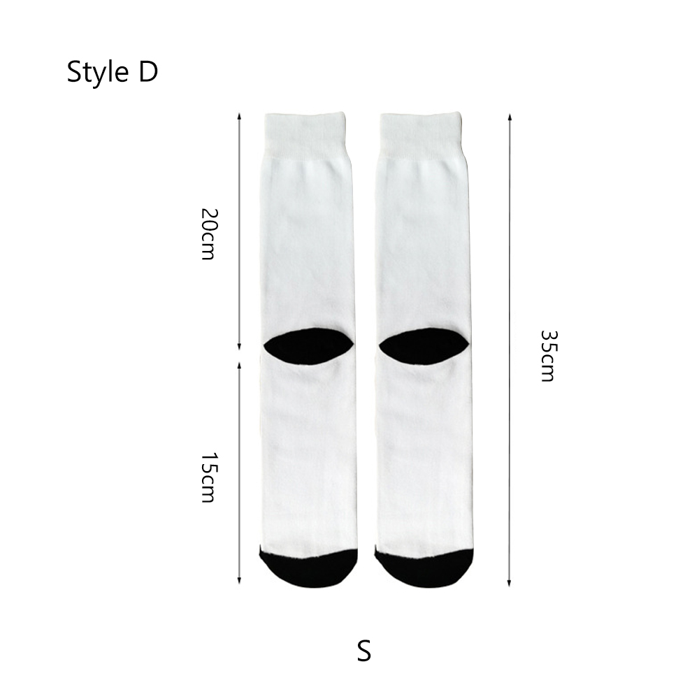 Sublimation White Socks Polyester Socks Blank Heat Transfer Socks