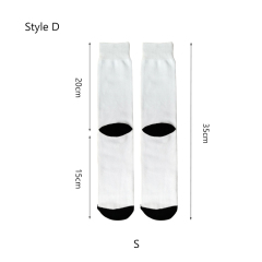 Sublimation White Socks Polyester Socks Blank Heat Transfer Socks