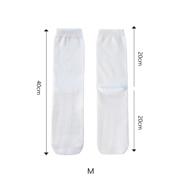 Sublimation White Socks Polyester Socks Blank Heat Transfer Socks