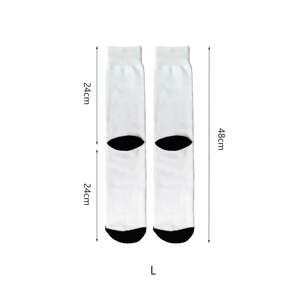 Sublimation White Socks Polyester Socks Blank Heat Transfer Socks