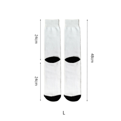 Sublimation White Socks Polyester Socks Blank Heat Transfer Socks