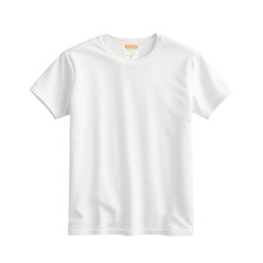 Sublimation Blank Milk Silk Polyester T-shirt for Kids,Women,Men White T-shirt