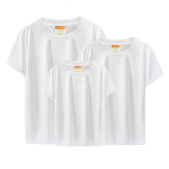 Sublimation Blank Polyester T-shirt for Kids,Women,Men White T-shirt Sport T-shirt