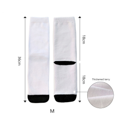 Sublimation White Socks Polyester Socks Blank Heat Transfer Socks