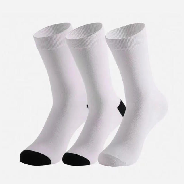 Sublimation White Socks Polyester Socks Blank Heat Transfer Socks