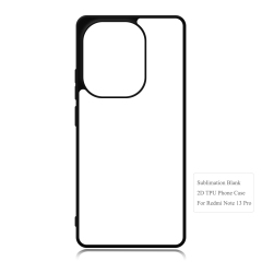 New Arrival Sublimation Blank 2D TPU Phone Case for Redmi Note 13 Pro 4G,Note 12S 4G DIY Shell with Aluminum Sheet